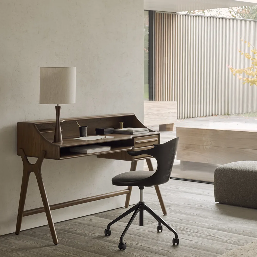 Skrivbord i teak Flow Wild Brown