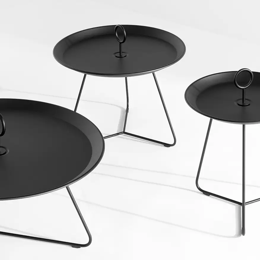 Eyelet sidobord 45 cm Midnight blue 