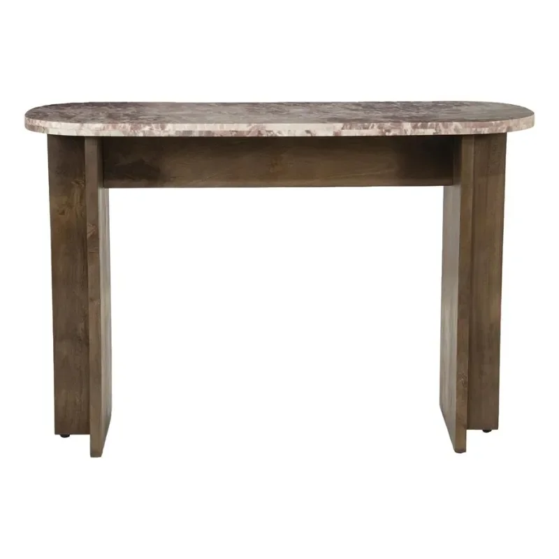 Console table Haussmann 120x45x80 cm Mangoträ & Marmor Rosa
