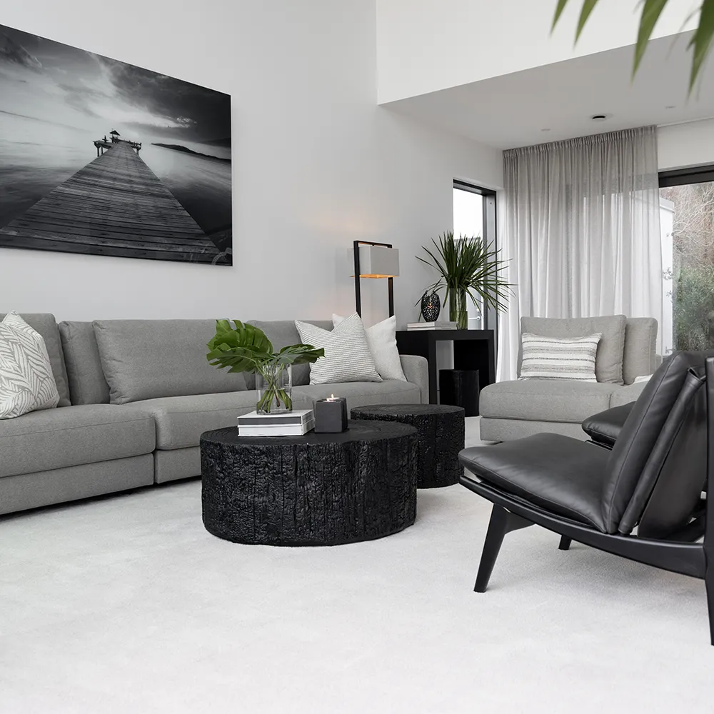 Timber Soffbord 90 cm Svart