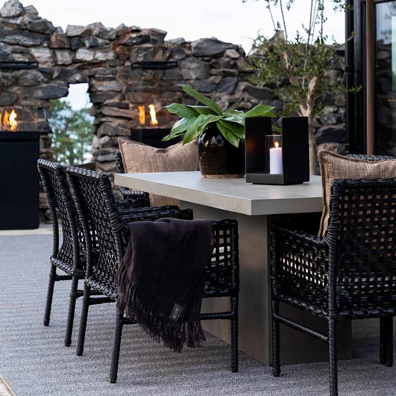 Campos Delgado Matbord 90X200 Betong 6 Cm