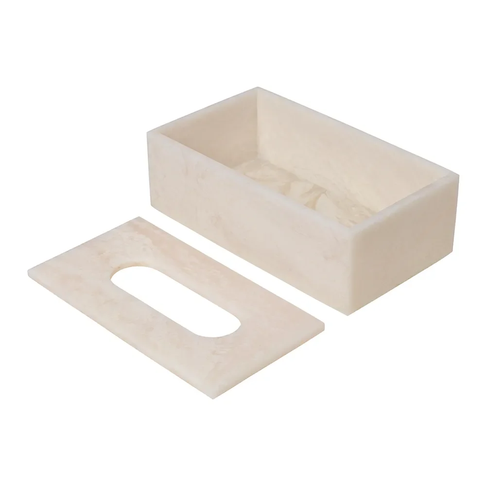 Mist Tissue Box - Pearl