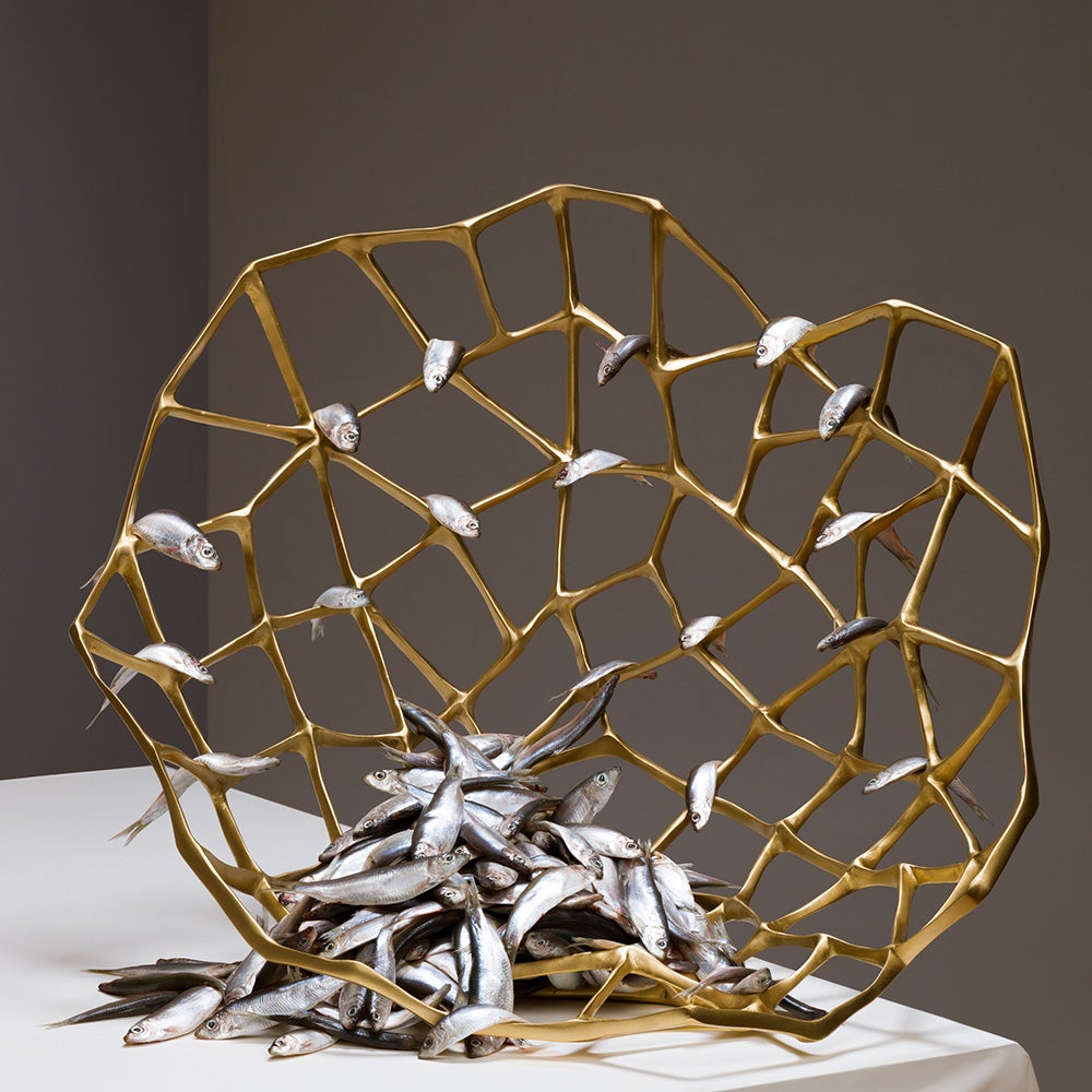 Bone Skål Extra Stor Mässing