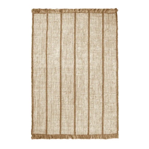 Athens Handvävd Jutematta 170x240 cm - Natural/Off-white