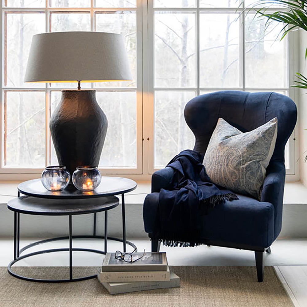 Toulouse tygfåtölj-Simply deep blue