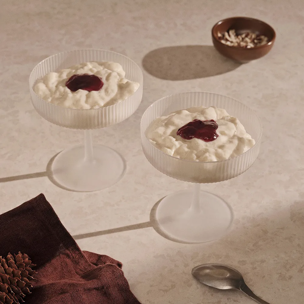 Ripple Champagneglas 2 st - Frosted