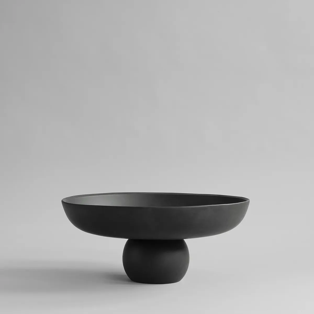 Handmålad dekorationsskål Baburu Big Black Ø 43 cm