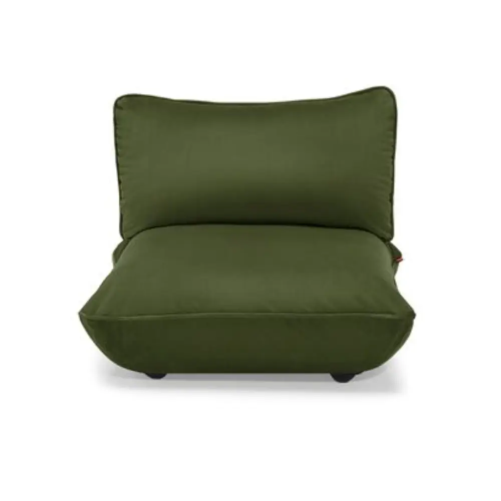 sumo seat velvet soffmodul recycled deep green