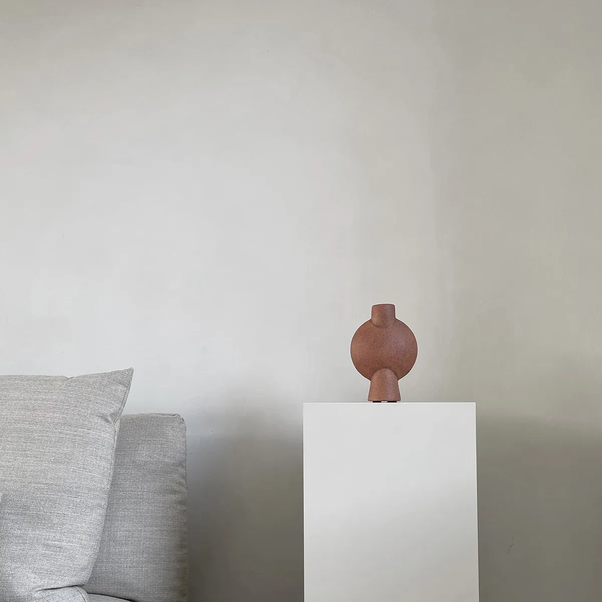 Handmålad vas Sphere Bubl Mini Terracotta H19 cm