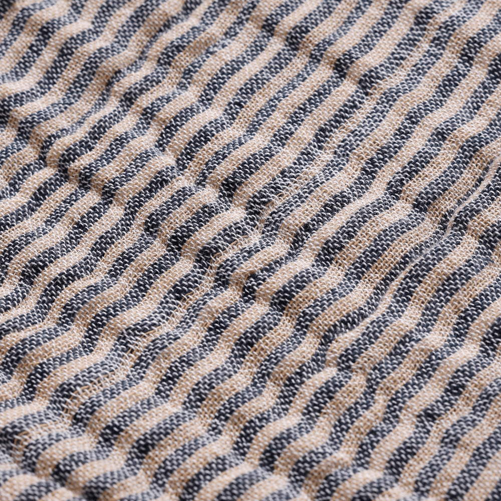 Fino Överkast - Ink Blue/Sand