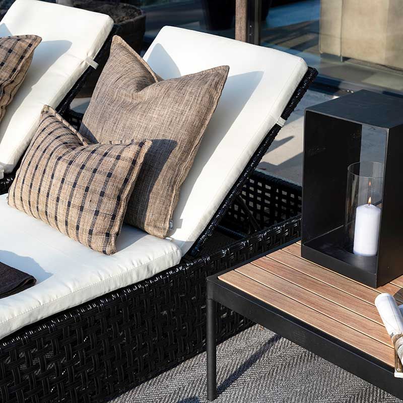 Solsäng Orlando Classic Konstrotting Svart exkl dyna